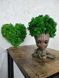 Кашпо горщик зі стабілізованим мохом Грут Groot G2 - мініатюра 6