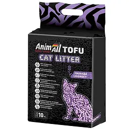 Соєвий наповнювач AnimAll Tofu Lavender з ароматом лаванди для котів 10 літрів 4.66 кг