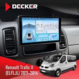 Штатна магнітола Renault Trafic 2011-2014 Decker D10-010 6x128, DSP, 4G, 2K Decker (НФ-00009592)