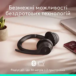 Навушники Zone 300 Wireless Headset BT Black (981-001407) Logitech teh0021845 - мініатюра 7