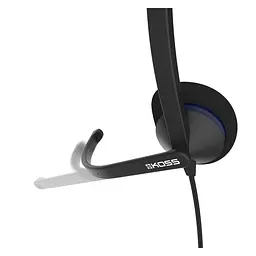 Гарнітура Koss On-Ear CS200 USB Uni Mic Black (194390.101) - мініатюра 2