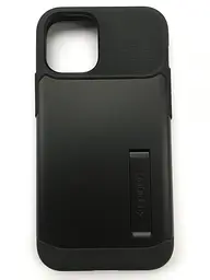 Чохол протиударний із підставкою Spigen Slim Armor ACS01545 для iPhone 12 Mini (5.4") Black - мініатюра 7