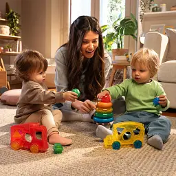 Сенсорний конструктор JELLY BLOX серії "Lil' Jellies" - ПІРАМІДКА-КОЛЬОРИНКА - мініатюра 6