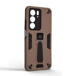 Чехол для Realme C75 4G/C75x 4G, Proover, коричневый, с подставкой и магнитом, противоударный, ударопрочный, бронированный, панель-накладка, защита всего корпуса, термополиуретан (TPU) + поликарбонат (PC), ArmorStandart (ARM85762) - мініатюра 2