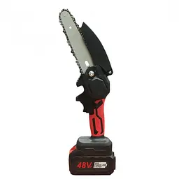 Безщіткова акумуляторна ланцюгова мініпила 6 inch Electric SAW у кейсі 2 акумулятори Червона