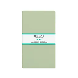 Комплект постільної білизни Cosas полуторний з простирадлом на резинці BEIGE GEOMETRY CS5 160 x 220 см (CellAshbeige_El-78Olive_160) - мініатюра 10