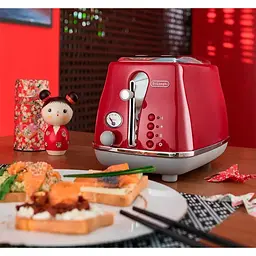 Тостер DeLonghi CTOC 2103 R Icona Capitals червоний (00000018618) - мініатюра 3