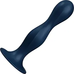 Фалоімітатор Satisfyer Double Ball-R Dark Blue, 16.5 см (синій)