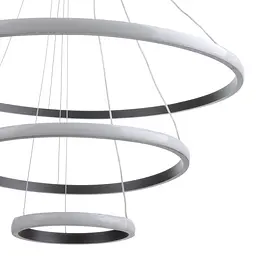 Люстра Brille стельова підвісна в хол LED BR-951S/3 78W WW BK - мініатюра 6