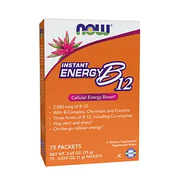 Вітамін B12 Now Foods (Instant Energy B-12) - 75 пакетів