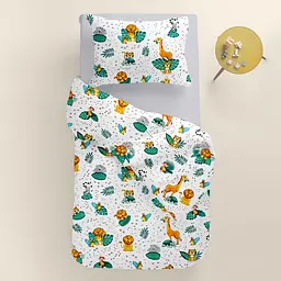 Дитяча постіль Cosas Zoo Animals CS1 без простирадла 110х140 см (AnimalsZooPaws_140_2) - мініатюра 2