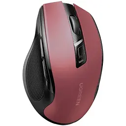 Мишка UGREEN 2.4GHz MU006 Ergonomic, бездротова, 4000dpi., 4кн.,Silence Design, Червона - мініатюра 2