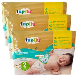 Підгузки Lupilu Premium Soft 2 Mini (3-6 кг), 126 шт