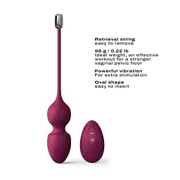 Вагінальні кульки з вібрацією Dorcel LOVE BALLS PLUM Dorcel SO7388 93396 - мініатюра 3
