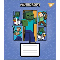 Набір зошитів Yes Minecraft Arrows A5 в лінію 12 аркушів 25 шт. (767571) - мініатюра 3