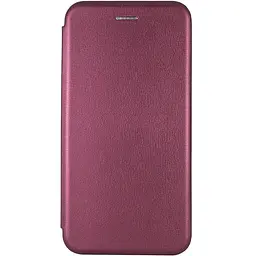 Кожаный чехол-книжка Epik Classy для Motorola Edge 70 Fusion / 70 Fusion+ Бордовый