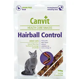 Ласощі для котів Canvit Hairball Control 100 г