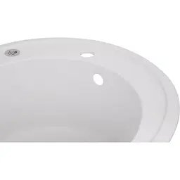 Кухонна мийка Lidz D510/200 WHI-01 біла (LIDZWHI01D510200) - мініатюра 3