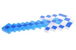 Іграшкова сокира з гри Minecraft алмазна лопата зі світловими та звуковими ефектами 9916 у пакеті р.40,5х15см