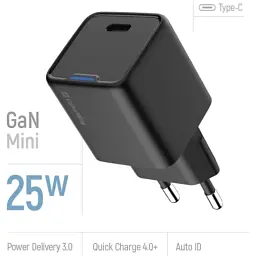 Зарядний пристрій ColorWay GaN Mini 25W PD Port PPS USB-C black (CW-CHS052PD-BK) - мініатюра 7