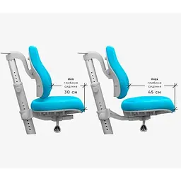Дитяче крісло Mealux Match KBL gray base Blue (Y-528 KBL) - мініатюра 5