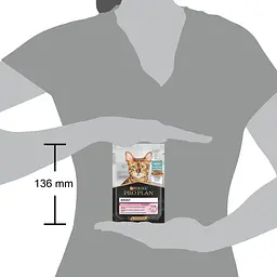 Вологий корм Purina Pro Plan Delicate Digestion для дорослих котів з чутливим травленням шматочки у підливці з океанічною рибою 85 г - мініатюра 4
