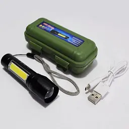 Ручний ліхтарик з USB зарядкою Світлодіодний X-Balog - мініатюра 3