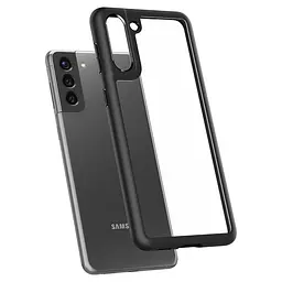 Чохол протиударний прозорий Spigen Ultra Hybrid Crystal ACS02424 для Samsung Galaxy S21 (6.2") Matte Black - мініатюра 9