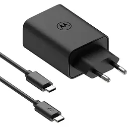 Мережевий зарядний пристрій Motorola TurboPower 50W Black + Сable Type-C to Type-C Black [SJMC502] [117775] - мініатюра 3
