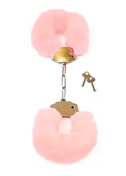 Наручники Fetish Boss Series Furry Cuffs Light Pink - мініатюра 3