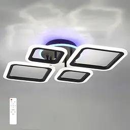 Люстра світлодіодна акрилова / Стельовий LED-світильник X-595 - мініатюра 4