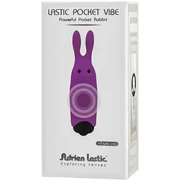 Віброкуль Adrien Lastic Pocket Vibe Rabbit Purple зі стимулюючими вушками - мініатюра 5