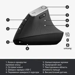 Мишка Logitech MX Vertical (910-005448) - мініатюра 6