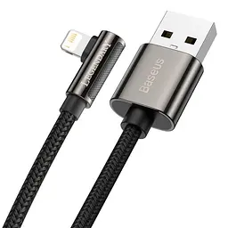 Кабель Baseus Legend Elbow USB - Lightning 1 м CALCS-A01 поворотний конектор чорний