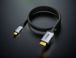 Кабель-перехідник Digital ZX145 USB Type-C - HDMI 8K 60Hz 2 м Чорний (HDMIC8K-2m) - мініатюра 7