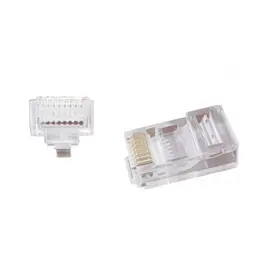 Конектор RJ45 cat.5e UTP 8P8C (наскрізні отв., позолоч. конт.) 10 шт Cablexpert (LC-PTU-01/10) - мініатюра 2
