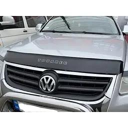 Дефлектор капоту мухобійка Volkswagen Touareg 2002-2010 Євро кріплення Voron Glass - мініатюра 4