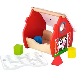 Дерев'яний сортер Viga Toys Веселий будиночок (50533) - мініатюра 2