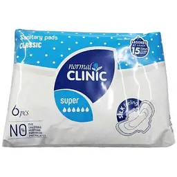 Прокладки гігієнічні NORMAL CLINIQUE 6 шт 6 крапель Classic silk&dry