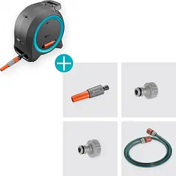 Котушка Gardena Dual Hose Box настінна/наземна 25 м синя - мініатюра 3