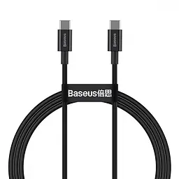 Кабель Baseus Superior Series Fast Charging Type-C to Type-C PD 100W (1m) black (CATYS-B01)