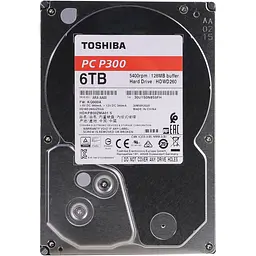 Жорсткий диск Toshiba 3.5 P300 6Tb (HDWD260UZSVA) - мініатюра 1