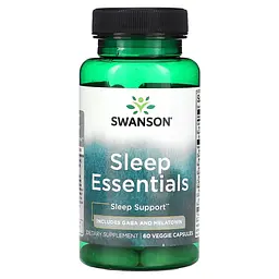 Комплекс для Покращення Сну з ГАМК та Мелатоніном Sleep Essentials - 60 вег. капсул
