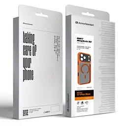 Чехол для Apple iPhone 17 Pro Max, Unit MagSafe SE, черный, с защитой камеры, магсейф, противоударный, магнитный, панель-накладка с MagSafe, с поддержкой беспроводной зарядки, TPU+PC, защита всего корпуса, ударопрочный, ArmorStandart (ARM86321) - мініатюра 5