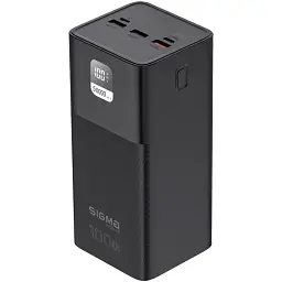 УМБ Sigma mobile X-power SI50A6QLX 50000 mAh 100W Black (4827798741313) - мініатюра 3