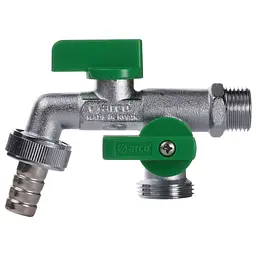 Кран Arco кульовий для поливу подвійний 1/2″x3/4″x3/4″ 00472 - мініатюра 2