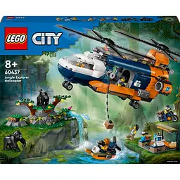 Конструктор LEGO City Вертолет в базовом лагере для исследования джунглей 881 деталь (60437)