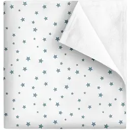 Багаторазова непромокаюча пелюшка Cosas Azure Starfall 100х120 см біло-блакитна (Diaper_StarLightBlueWhite_100x120)