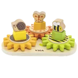 Розвивальна іграшка Viga Toys Звірята на шестерінках (44690)