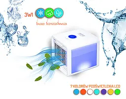 Охолоджувач Easy Air Cooler Camry CR 7321 - ОХОЛОДЖУЄ, ОЧИЩАЄ, ЗВОЛОЖУЄ - мініатюра 8